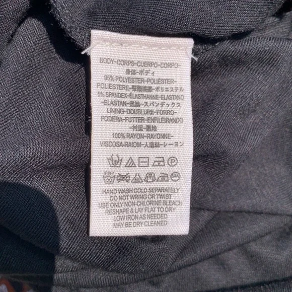 Free People Stella Black Patterned Mock Neck Lined Mini Dress - Picture 11 of 11